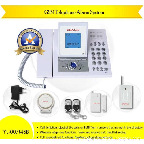 GSM Multi-Functional Telephone Alarm System With 16 Wireless Sensors (YL-007M5B)